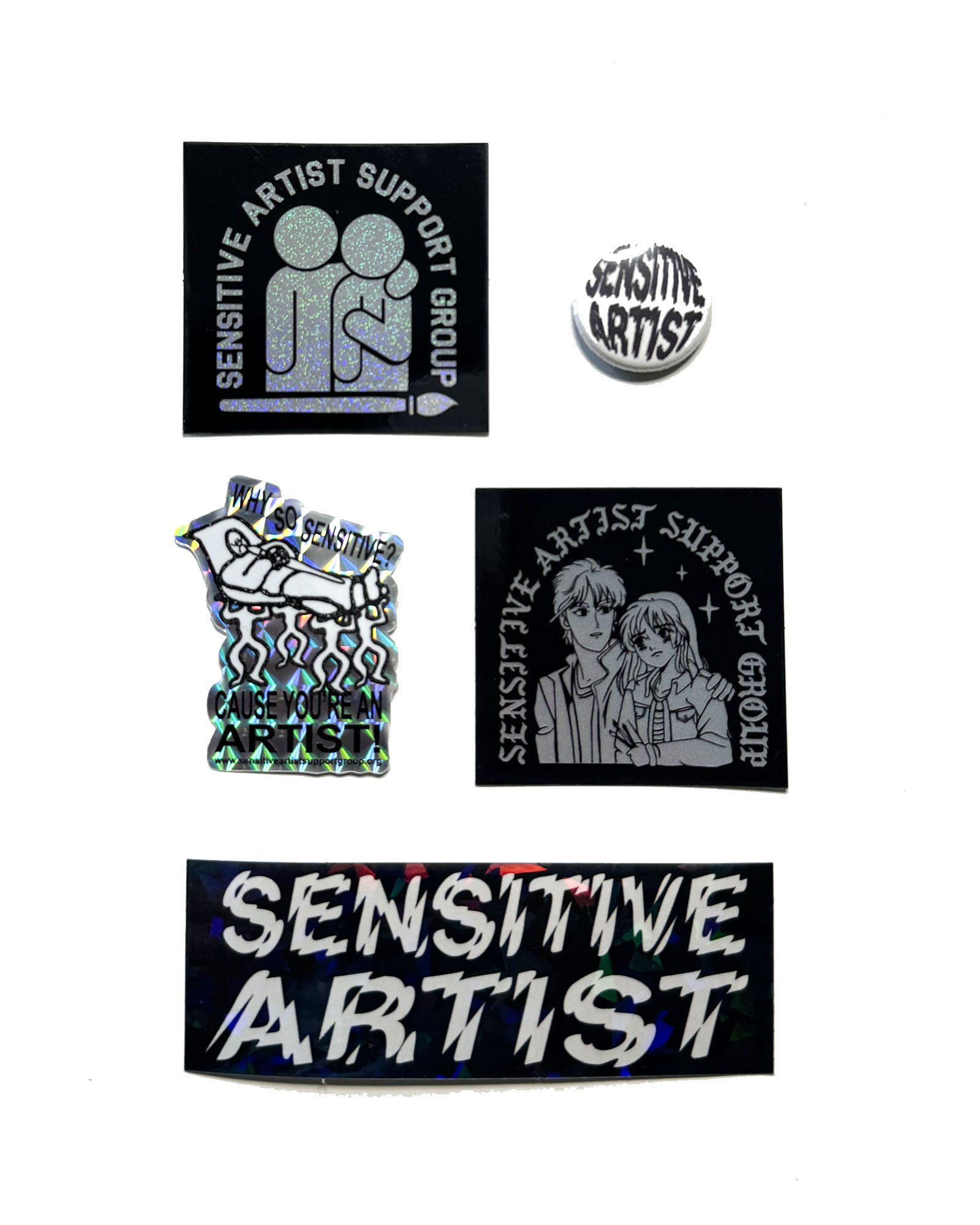 Sensitive Artist Sticker Pack – benjie escobar art & merchandise