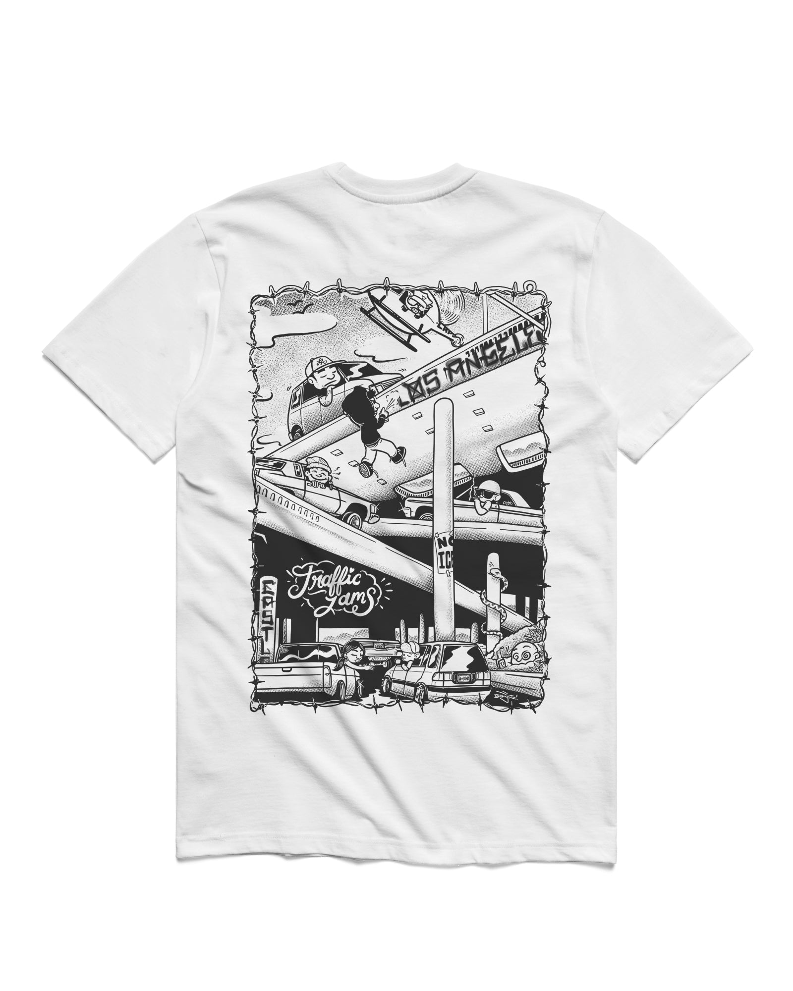 Vaults T-shirt, Traffic Jams – benjie escobar art & merchandise