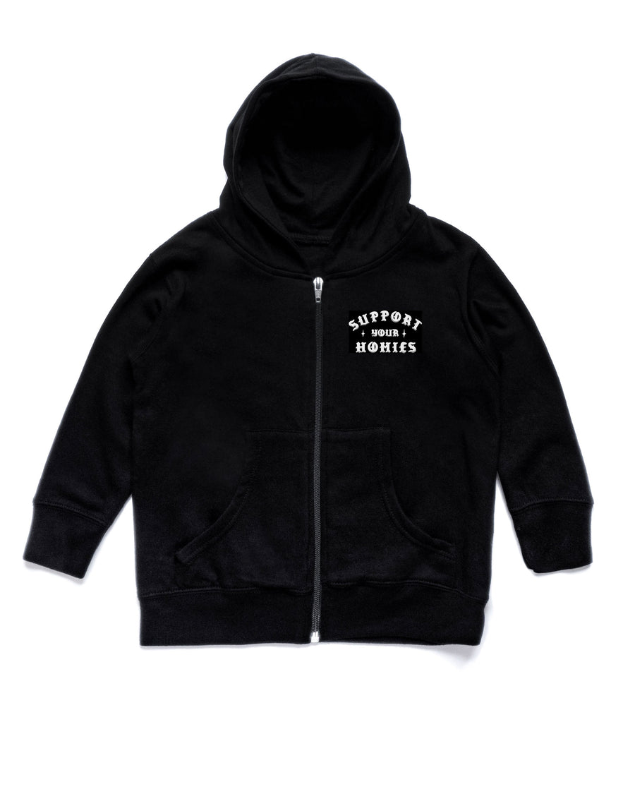 Support Your Homies Toddlers Hoodie(Black)