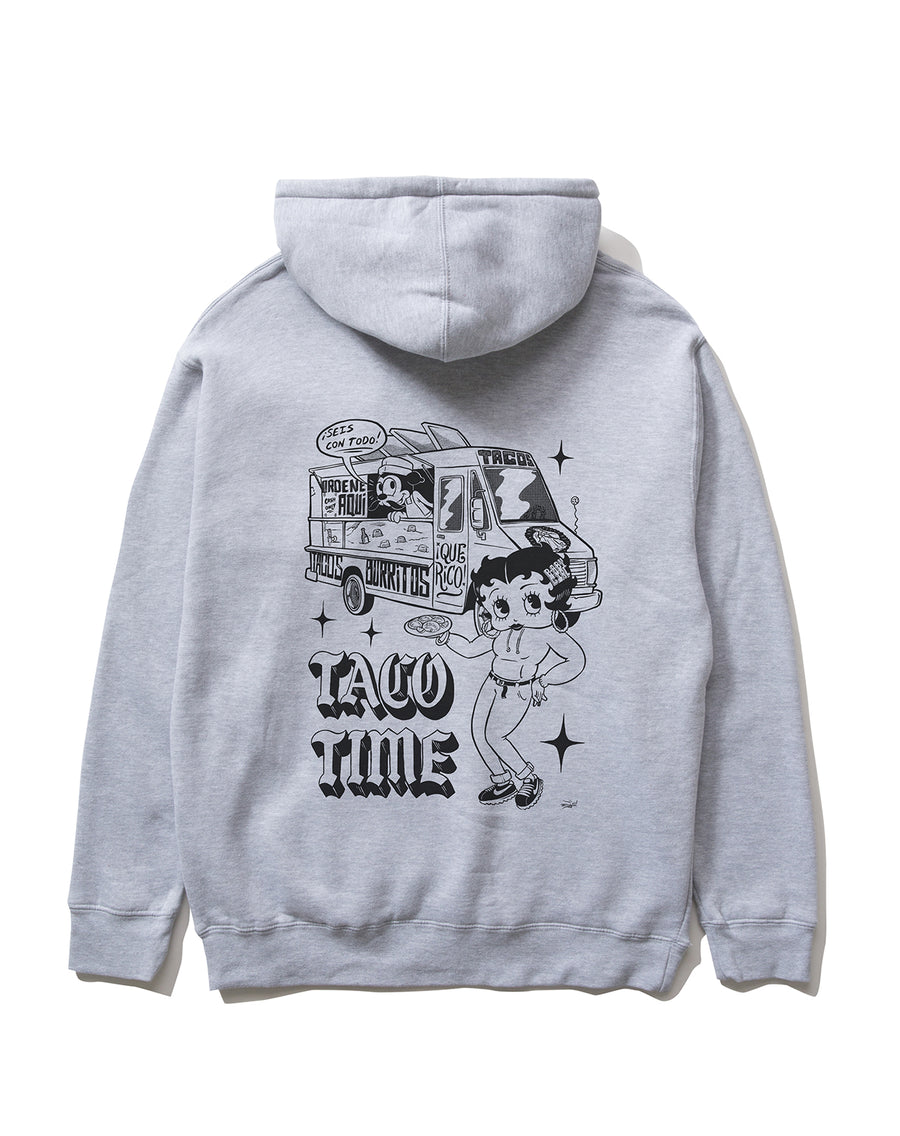 Taco Time Pullover Hoodie (Athletic Heather)