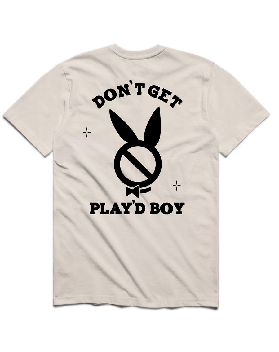 Don't Get Play'dBoy T-Shirt (Cream)