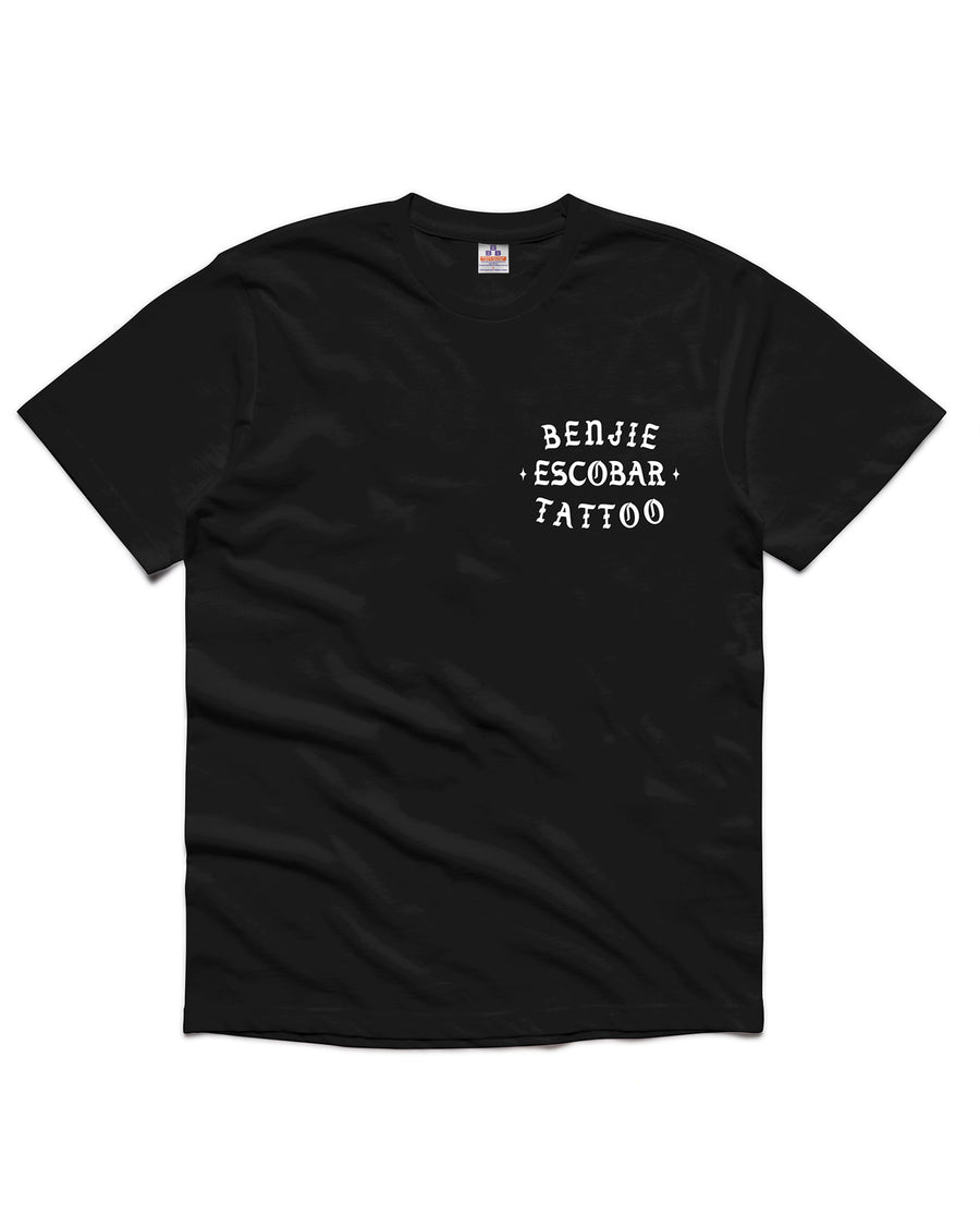 Benjie Tattoo Shop Shirt 2 T-Shirt (Black)