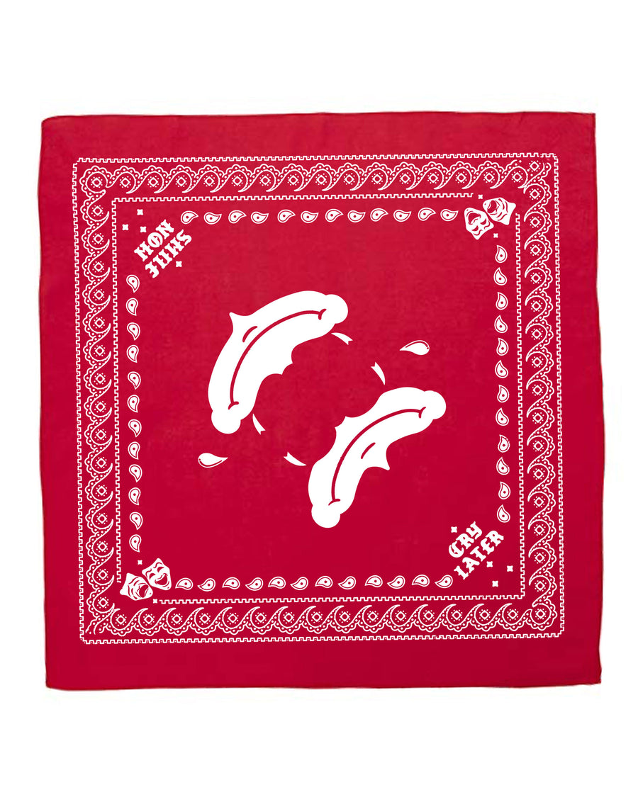 Smile Now Cry Laters Bandana (Red)