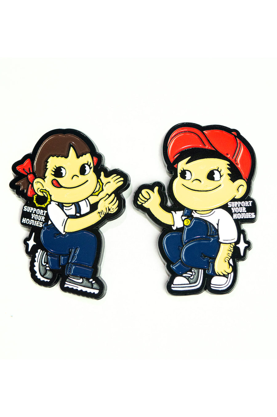 Support Your Homies Pin Set